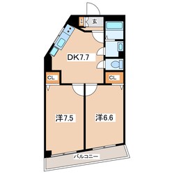 郡山駅 徒歩7分 5階の物件間取画像